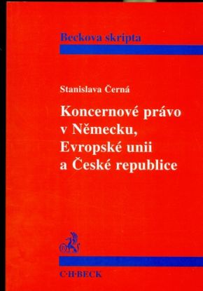 Koncernové právo v Německu, Evropské unii a České republice