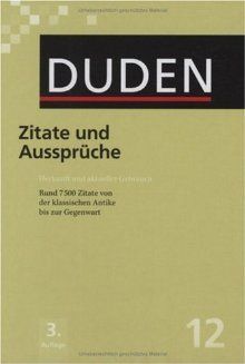 Duden Band 12 - Zitate und Ausspruche