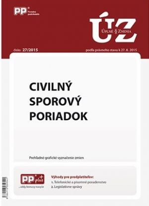 UZZ 27 2015 Civilný sporový poriadok