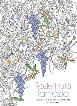 Rozkvitnutá fantázia - Originálny blok s vymaľovankami