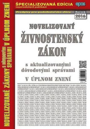 Novelizovaný Živnostenský zákon