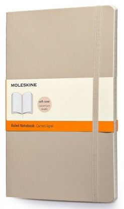 Zápisník MOLESKINE mäkký linajkový béžový L