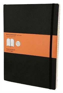 Zápisník MOLESKINE mäkký linajkový čierny XL