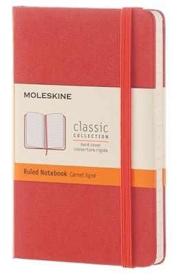 Zápisník MOLESKINE tvrdý linajkový oranžový S