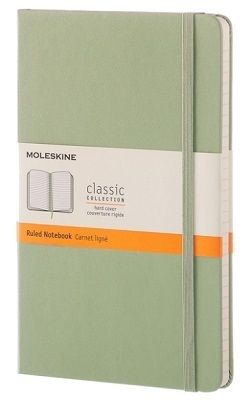 Zápisník MOLESKINE tvrdý linajkový zelený L