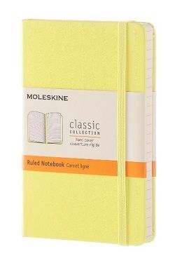 Zápisník MOLESKINE tvrdý linajkový žltý S