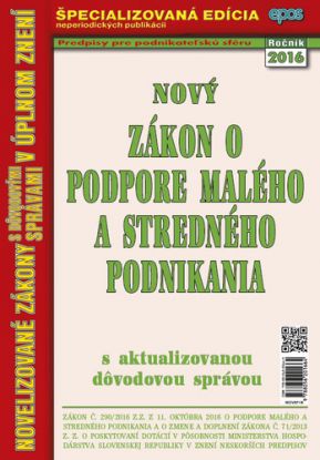 Zákon o podpore malého a stredného podnikania 37/16