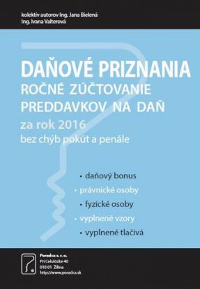 Daňové priznania za rok 2016