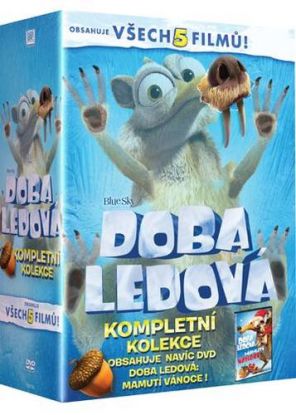 Doba ledová 1-5 (5 dílů + bonus DVD Doba ledová: Mamutí Vánoce) 6DVD