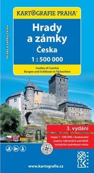 Hrady a zámky Česka 1:500 000 3. vydání