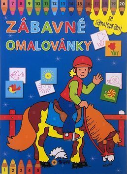 Zábavné omalovánky Modré