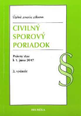 Civilný sporový poriadok - Úzz 2. vydanie 2017