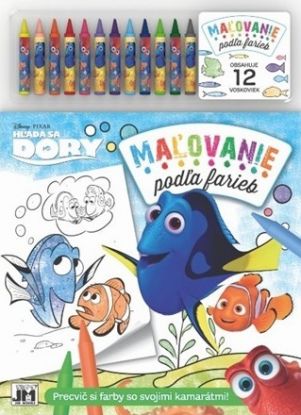 Maľovanie podľa farieb - Hľadá sa Dory