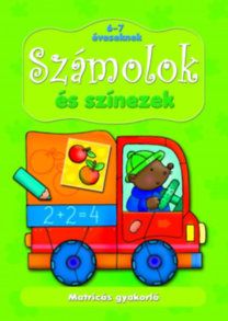 Számolok és színezek 6-7 éveseknek - Matricás gyakorló