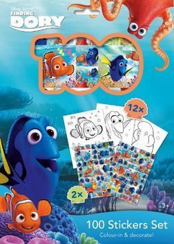 100 Stickers Set Hledá se Dory