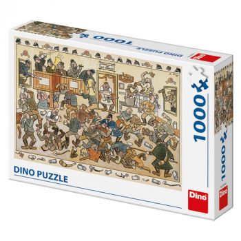 Puzzle Josef Lada: Bitka v krčme 1000 Dino