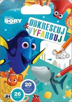 Obkresľuj a vyfarbuj Hľadá sa Dory