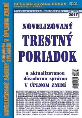 Novelizovaný trestný poriadok 23/2017