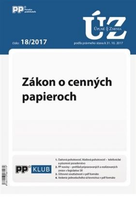 UZZ 18/2017 Zákon o cenných papieroch