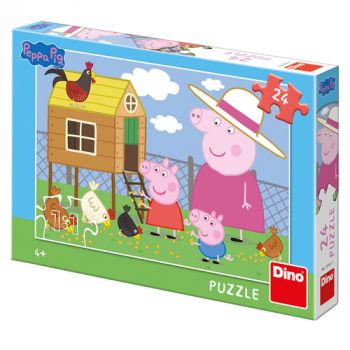 Puzzle Peppa Pig: Sliepočky 24 Dino