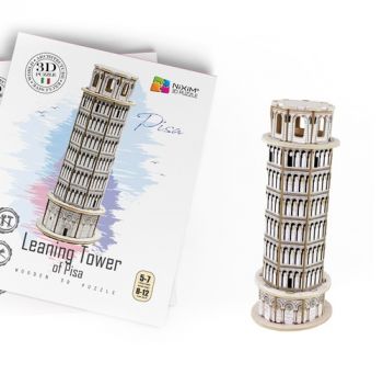 Drevené 3D puzzle Šikmá veža v Pise