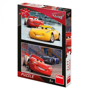 Puzzle Cars 3: Pretekári 2x77 Dino