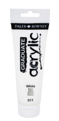 D&R Graduate akrylová farba Titanium White 120 ml