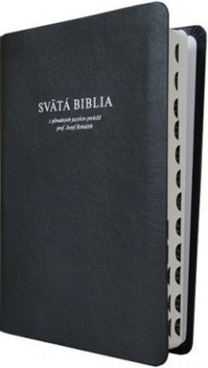 Svätá Biblia, slovenská Roháček, štandardný formát s orientačnými výrezmi