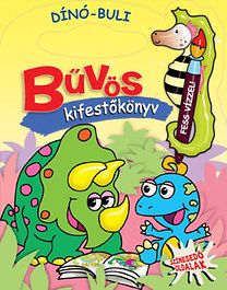 Bűvös kifestőkönyv - Dínó-buli - Színesedő oldalak