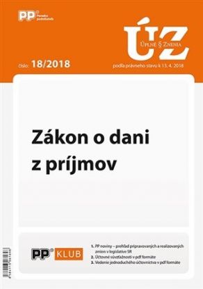 UZZ 18/2018 Zákon o dani z príjmov