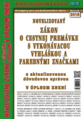 Novelizovaný zákon o cestnej premávke 12/18