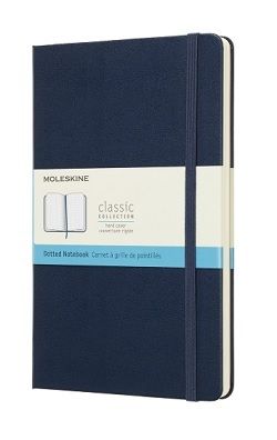 Zápisník MOLESKINE tvrdý bodkovaný modrý L