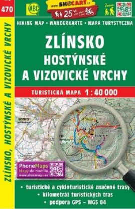 Zlínsko, Hostýnské a Vizovické vrchy - TM 470 - 1:40 000