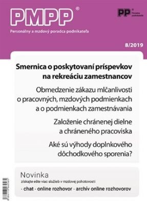 PMPP 8/2019 Smernica o poskytovaní príspevkov na rekreáciu zamestnancov