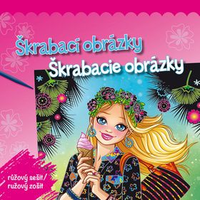 Škrabací obrázky/Škrabacie obrázky ružový zošit