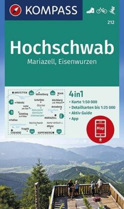 Hochschwab, Mariazell, Eisenwurzen - č. 212 NKOM, 1: 50 000