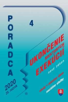 Poradca 4 2020 - Zákon o ukončení niektorých exekučných konaní, Zálohovanie jednorazových obalov