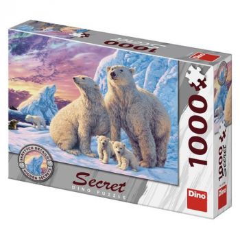 Puzzle Ľadové medvede 1000 secret collection Dino