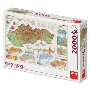 Puzzle Mapy Slovenska 2000 Dino