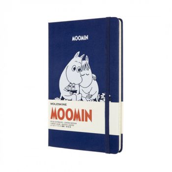 Zápisník MOLESKINE Moomin linajkový modrý L