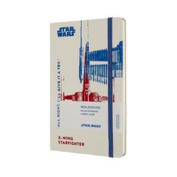 Zápisník MOLESKINE Star Wars linajkový Xwing L