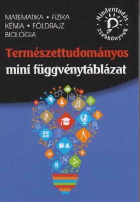 Természettudományos mini függvénytáblázat – matematika, fizika, kémia, földrajz, biológia