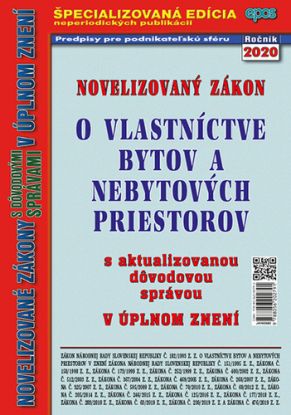 Novelizovaný Zákon o vlastníctve bytov a nebytových priestorov 3/2020