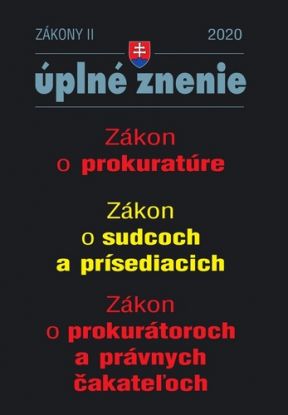 Aktualizácia II 2020 - Zákon o prokuratúre, Zákon o sudcoch a prísediacich, Zákon o prokurátoroch a právnych čakateľoch (Vymenovanie špeciálneho prokurátora)