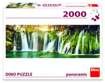 Puzzle Plitvické vodopády 2000 panoramic Dino