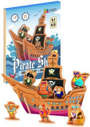 Drevené 3D puzzle Pirátska loď