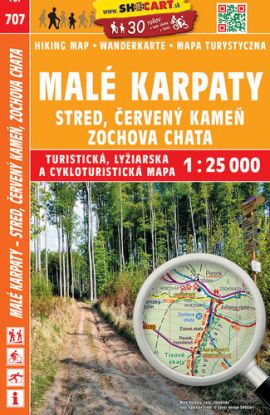 Malé Karpaty - stred, Červený Kameň, Zochova chata - 1: 25 000