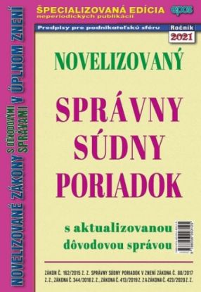 Novelizovaný správny súdny poriadok 5/2021