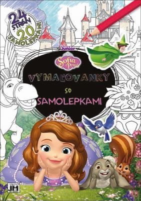 Vymaľovanky so samolepkami - Sofia prvá