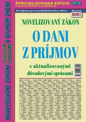 Novelizovaný zákon o dani z príjmov 10/2021